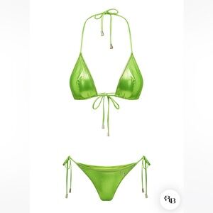 Rat & Boa Lime Green Bikini Top